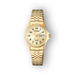 Citizen Quartz EQ2002-91P arany színű óra, hétköznapi és elegáns megjelenéssel, dátum- és napmutatóval.