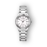 Citizen Eco-Drive FE1241-71Z férfi karóra ezüst szíjjal és fehér számlappal.