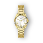 Guess karóra aranyszínű fém szíjjal előlnézetben