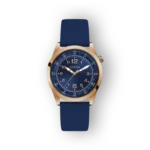 GUESS kék szíjjal és arany óratokkal