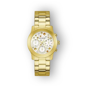 Guess aranyszínű női karóra előlnézetből