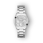 Guess márkájú ezüst színű férfi karóra előlnézetben