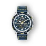 Citizens Promaster JY8078-01L, sötétkék bőrszíjjal, analóg és digitális kijelzővel.