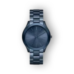 Kék színű Michael Kors MK3419 karóra fém szíjjal és letisztult dizájnnal.