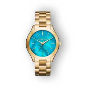 Michael Kors arany színű óra kék számlappal