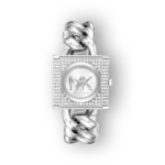 Elegáns Michael Kors MK Chain Lock óra világosszürke kivitelben.