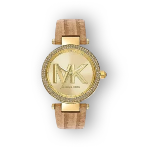 Michael Kors Parker MK4725 aranyozott női karóra elegáns bőrszíjjal.