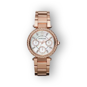 Michael Kors Parker MK5616 női karóra rose gold színben, köves számlappal.