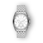 Michael Kors Pressley, ezüst színű chronograph női óra.