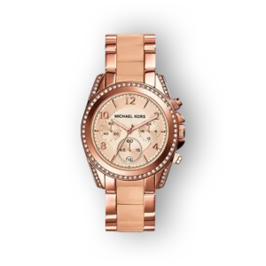 Michael Kors MK5943 rose gold karóra gyönyörű dizájnnal és strasszos kerettel.