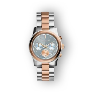 Michael Kors MK6166 karóra ezüst és rózsaarany színben.
