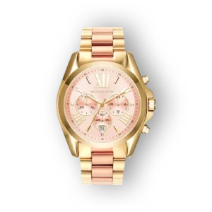 Michael Kors rózsaszín és arany női karóra előlnézet