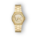 Michael Kors Lennox MK7229 női óra, arany színű, strasszos részletekkel.