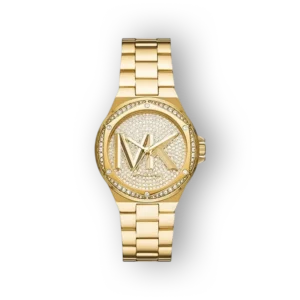 Michael Kors Lennox MK7229 női óra, arany színű, strasszos részletekkel.