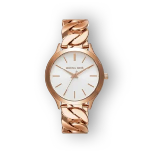 Michael Kors MK7473 rozéarany karóra nagy láncszíjjal.