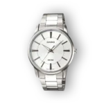 Casio ezüst színű férfi karóra elölnézetben.