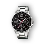 Casio férfi karóra fém szíjjal előlnézetben