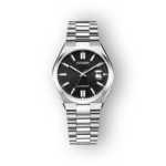 Citizen automata karóra elölnézete fekete számlappal