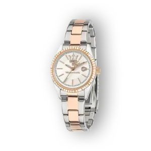 Maserati R8853151504 karóra ezüst és rózsaarany színkombinációval, elegáns dizájnnal.