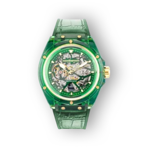 Roccobarocco RB.3249M-06 zöld automata karóra részletfotója.