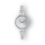 Roccobarocco RB.3534L-01M ezüst színű női karóra brilláns díszítéssel.