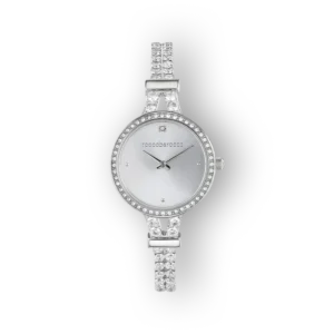 Roccobarocco RB.3534L-01M ezüst színű női karóra brilláns díszítéssel.