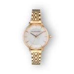 Roccobarocco RB.4659L-03M arany színű karóra sálpánttal és fehér számlappal.