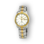 Seiko 5 SNKL84K1 automata karóra ezüst és arany színben.