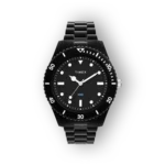 Timex Legacy TW2Y04500 fekete búváróra fém szíjjal és analóg kijelzővel.