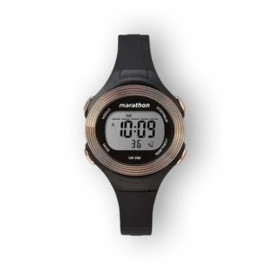 Marathon fekete digitális karóra, előlnézetben