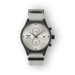 Vendetta VE2003 ezüst színű karóra, időmérő funkcióval és szövetszíjjal.