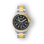 Versus Versace kék és arany férfi karóra elölnézet