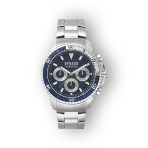 Versus Versace kék kronográf férfi karóra előlnézetben