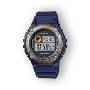 Casio digitális karóra kék szilikon szíjjal