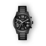 Guess fekete férfi karóra elölnézetben.